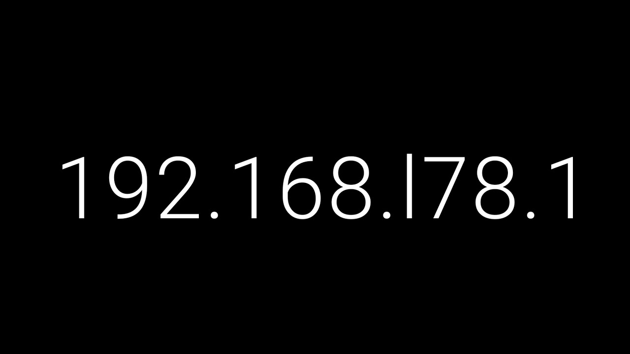 192.168.l78.1 Common Login Issues and