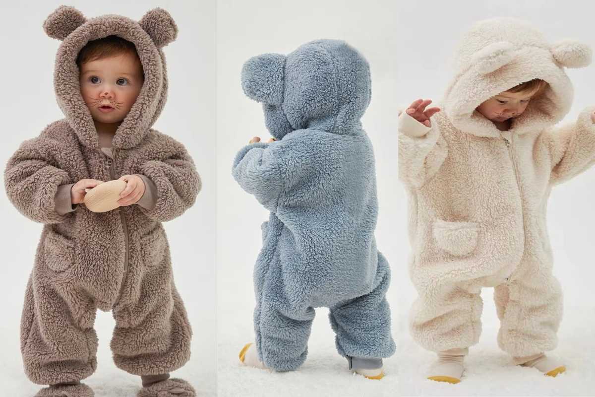 Long-sleeve baby jumpsuit